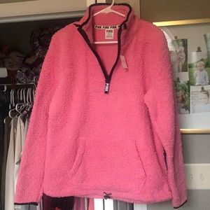 PINK Sherpa Pullover
